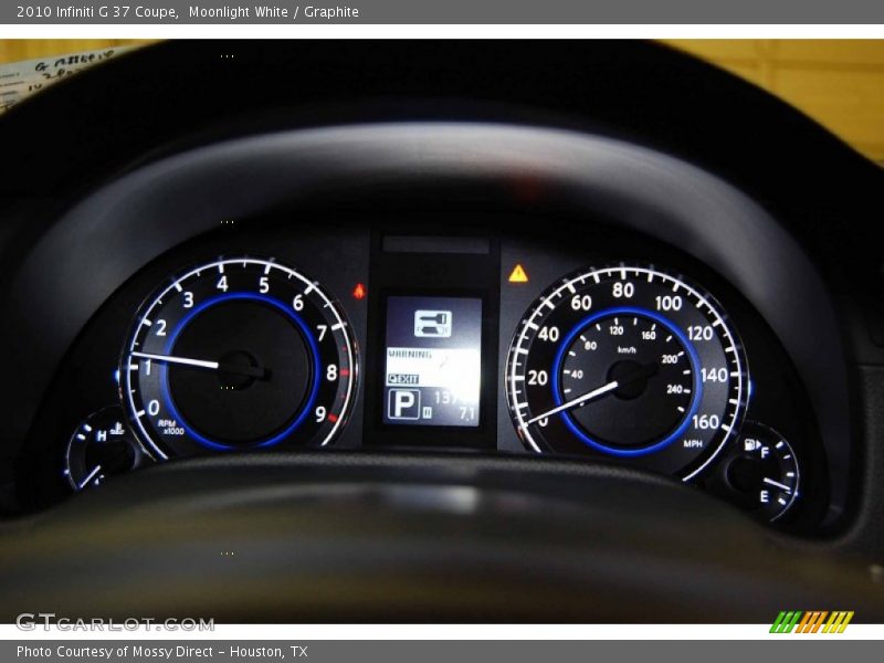 Moonlight White / Graphite 2010 Infiniti G 37 Coupe