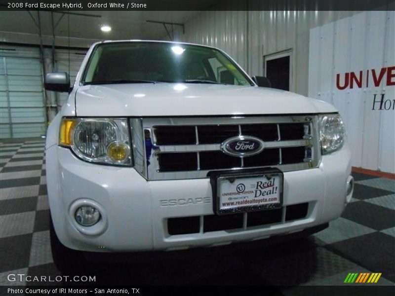 Oxford White / Stone 2008 Ford Escape Hybrid