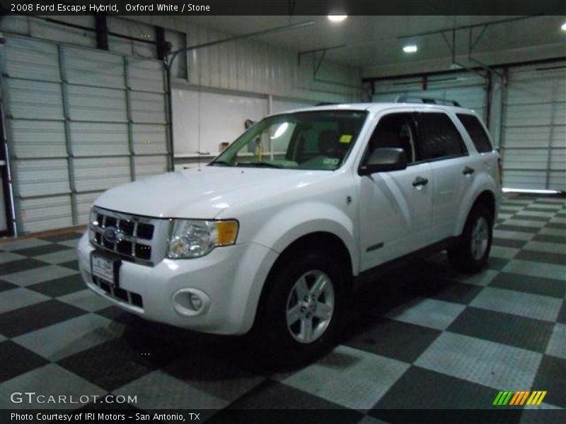 Oxford White / Stone 2008 Ford Escape Hybrid