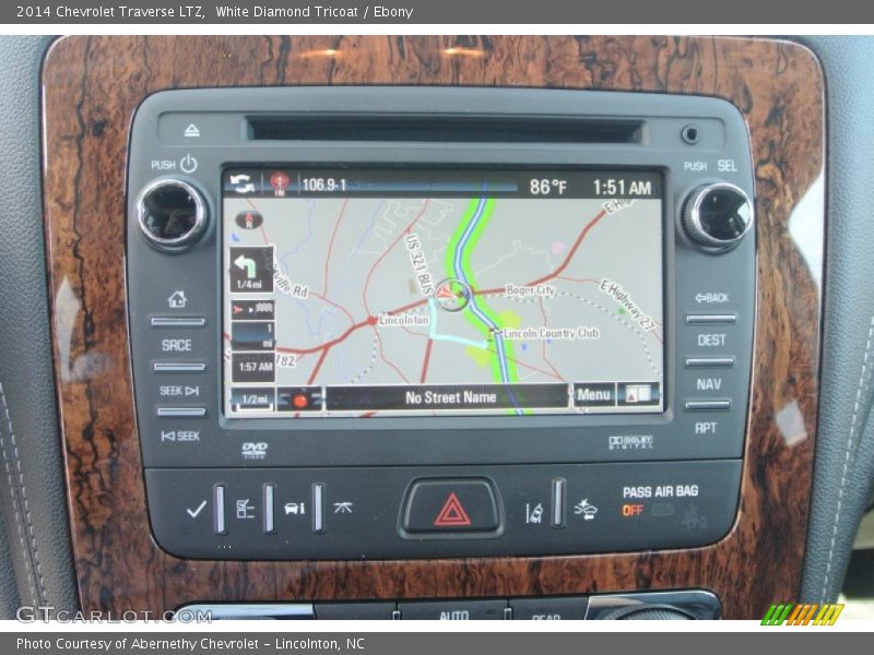 Navigation of 2014 Traverse LTZ