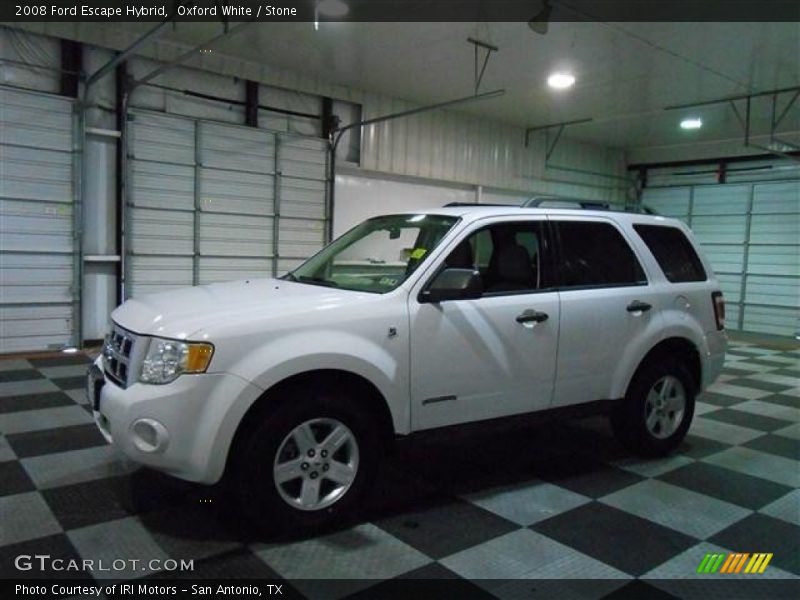 Oxford White / Stone 2008 Ford Escape Hybrid