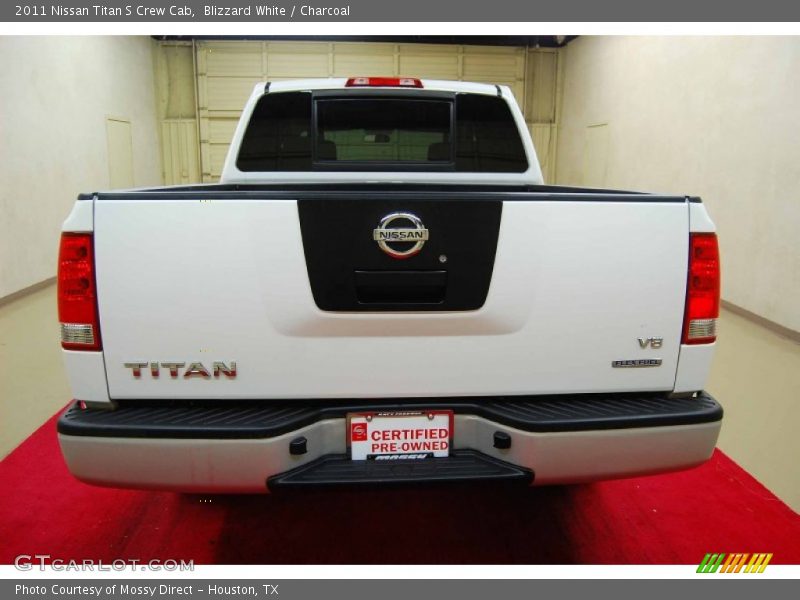 Blizzard White / Charcoal 2011 Nissan Titan S Crew Cab