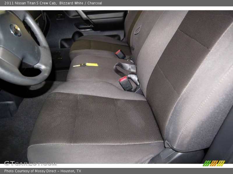 Blizzard White / Charcoal 2011 Nissan Titan S Crew Cab