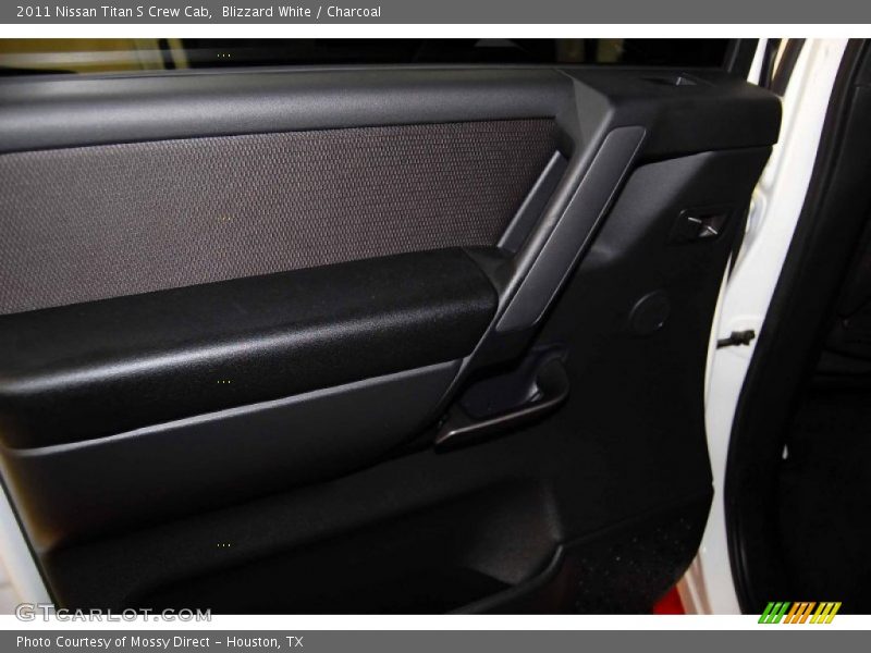 Blizzard White / Charcoal 2011 Nissan Titan S Crew Cab