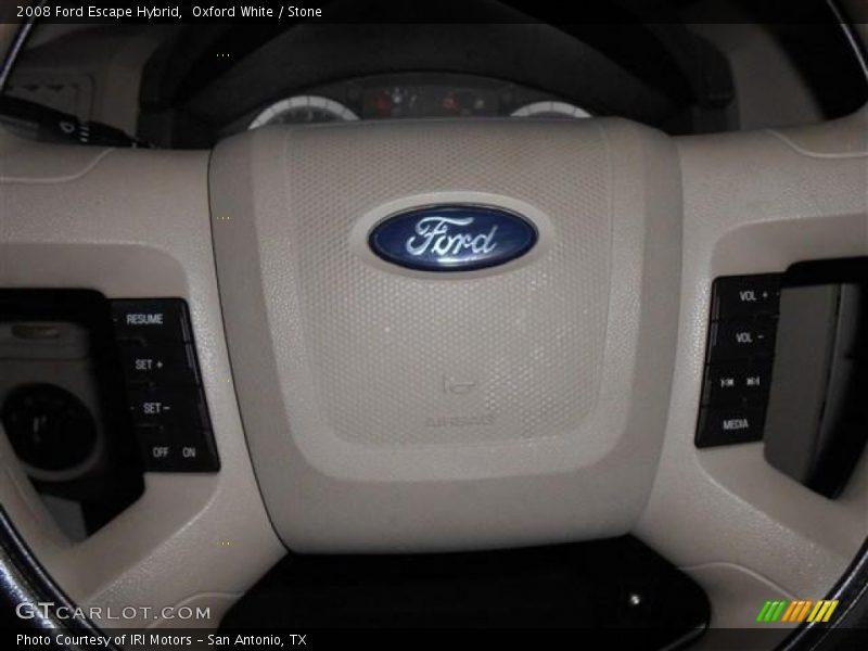 Oxford White / Stone 2008 Ford Escape Hybrid