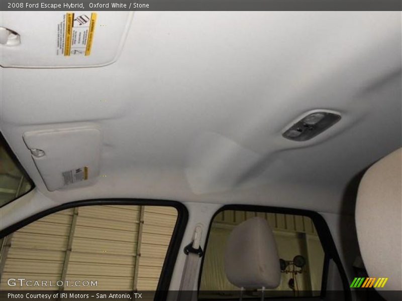 Oxford White / Stone 2008 Ford Escape Hybrid