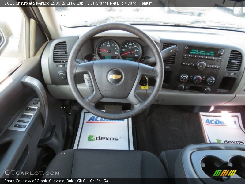 Blue Granite Metallic / Dark Titanium 2011 Chevrolet Silverado 1500 LS Crew Cab