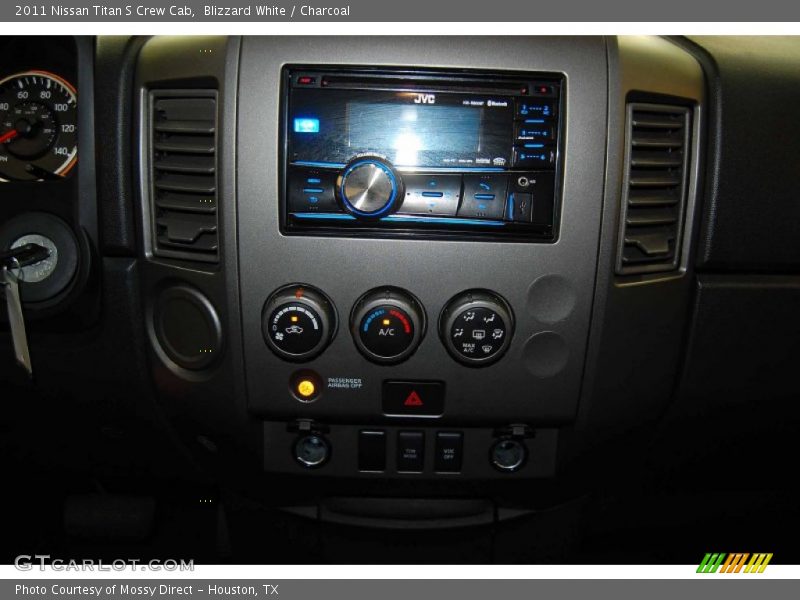 Blizzard White / Charcoal 2011 Nissan Titan S Crew Cab