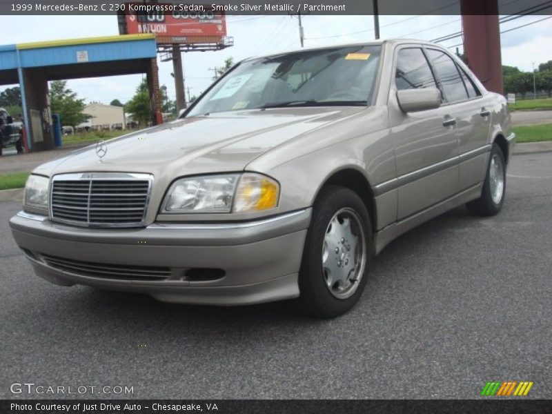 Smoke Silver Metallic / Parchment 1999 Mercedes-Benz C 230 Kompressor Sedan