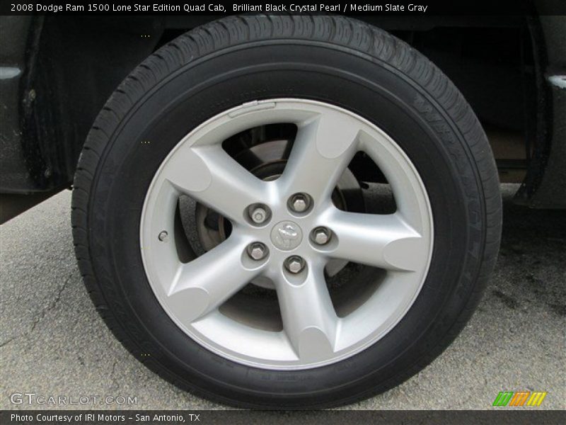 Brilliant Black Crystal Pearl / Medium Slate Gray 2008 Dodge Ram 1500 Lone Star Edition Quad Cab