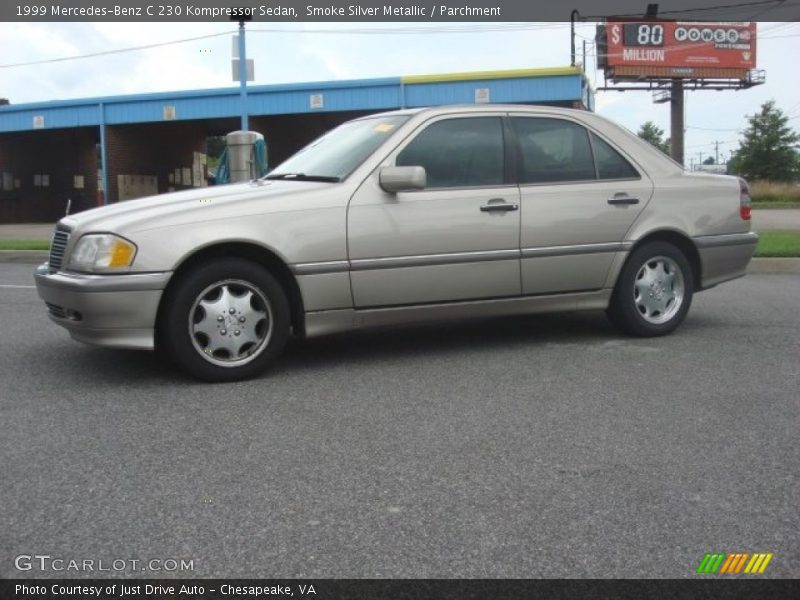 Smoke Silver Metallic / Parchment 1999 Mercedes-Benz C 230 Kompressor Sedan