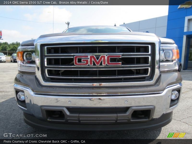 Bronze Alloy Metallic / Cocoa/Dune 2014 GMC Sierra 1500 SLT Crew Cab