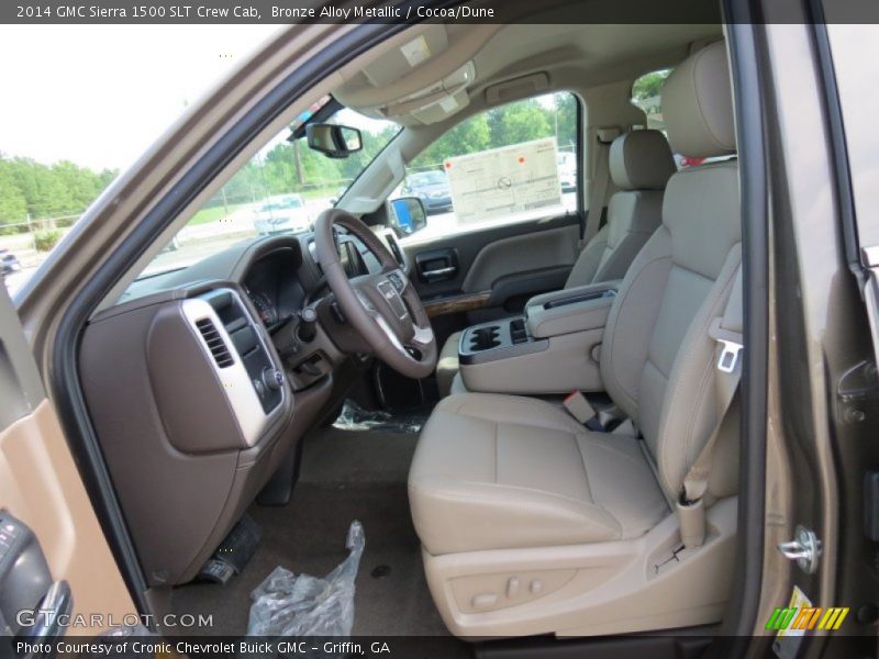 Front Seat of 2014 Sierra 1500 SLT Crew Cab