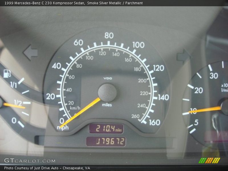 Smoke Silver Metallic / Parchment 1999 Mercedes-Benz C 230 Kompressor Sedan