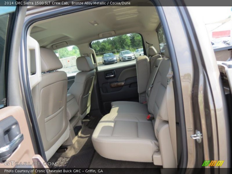 Rear Seat of 2014 Sierra 1500 SLT Crew Cab