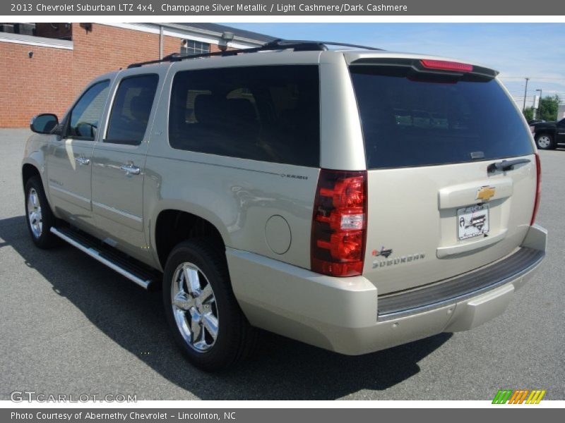 Champagne Silver Metallic / Light Cashmere/Dark Cashmere 2013 Chevrolet Suburban LTZ 4x4