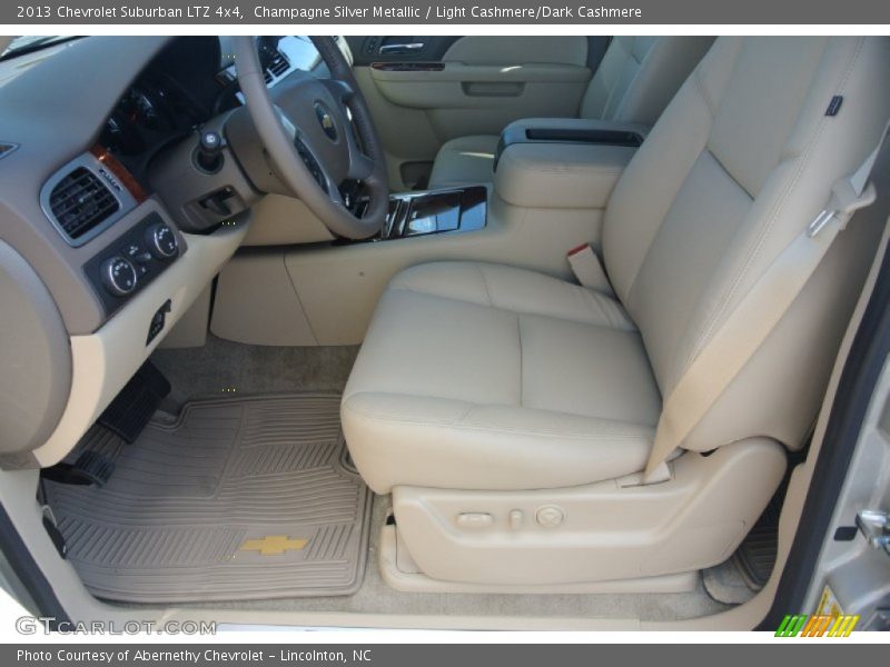 Champagne Silver Metallic / Light Cashmere/Dark Cashmere 2013 Chevrolet Suburban LTZ 4x4