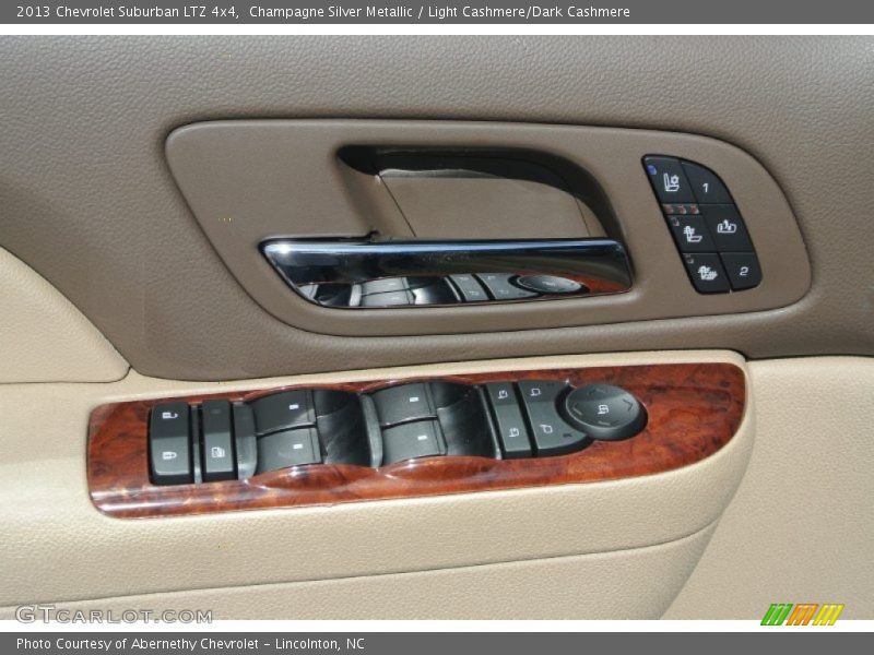 Champagne Silver Metallic / Light Cashmere/Dark Cashmere 2013 Chevrolet Suburban LTZ 4x4