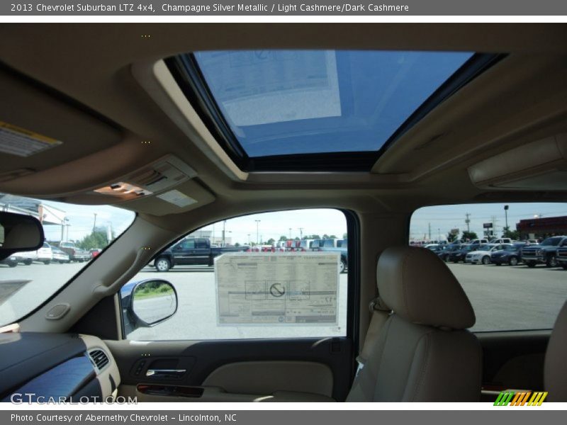 Champagne Silver Metallic / Light Cashmere/Dark Cashmere 2013 Chevrolet Suburban LTZ 4x4