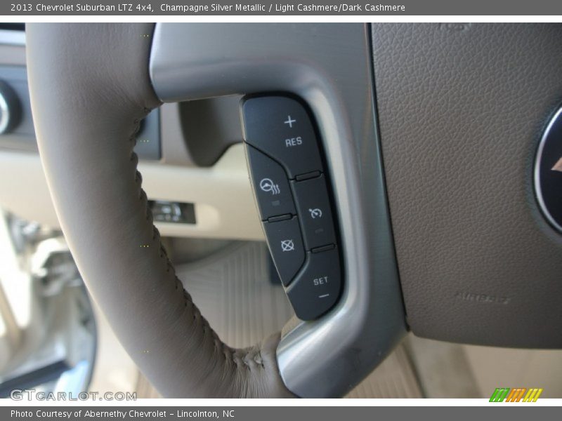 Champagne Silver Metallic / Light Cashmere/Dark Cashmere 2013 Chevrolet Suburban LTZ 4x4