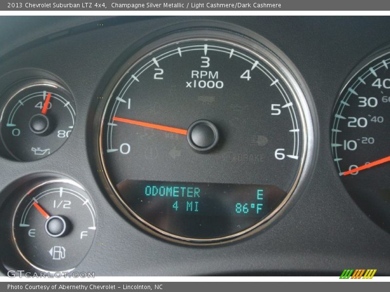 Champagne Silver Metallic / Light Cashmere/Dark Cashmere 2013 Chevrolet Suburban LTZ 4x4