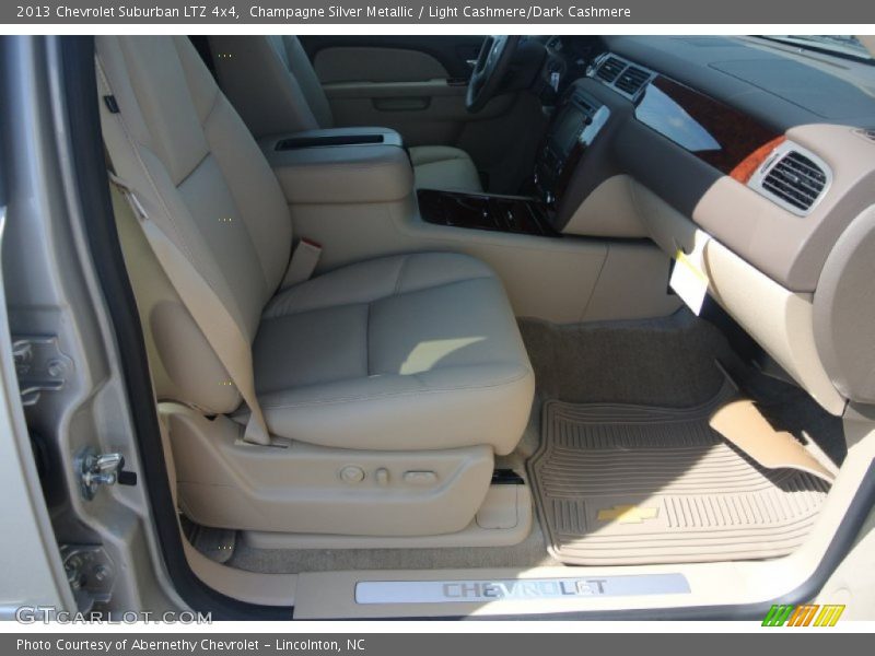 Champagne Silver Metallic / Light Cashmere/Dark Cashmere 2013 Chevrolet Suburban LTZ 4x4