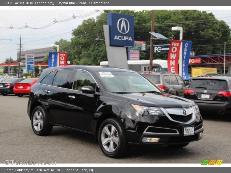 Crystal Black Pearl / Parchment 2010 Acura MDX Technology