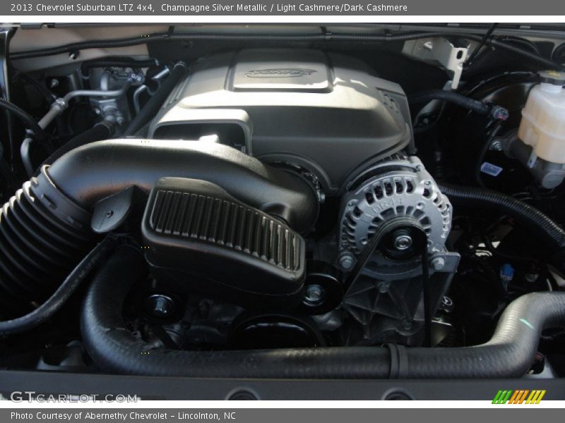 Champagne Silver Metallic / Light Cashmere/Dark Cashmere 2013 Chevrolet Suburban LTZ 4x4