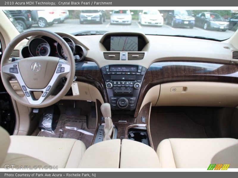 Crystal Black Pearl / Parchment 2010 Acura MDX Technology