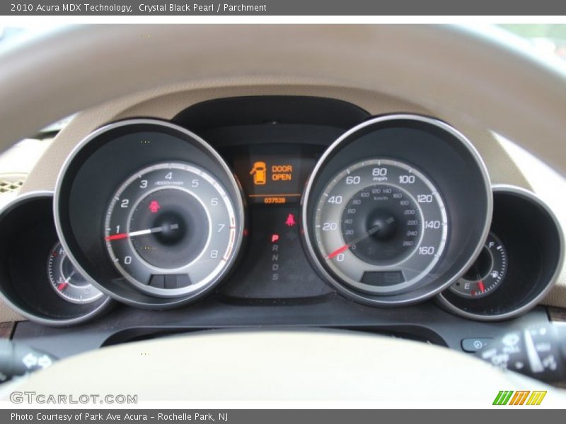 Crystal Black Pearl / Parchment 2010 Acura MDX Technology