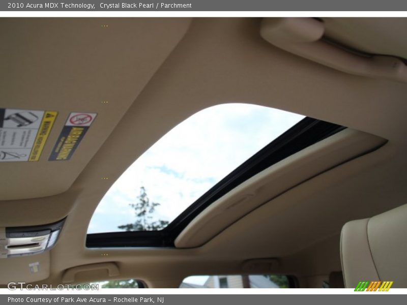 Crystal Black Pearl / Parchment 2010 Acura MDX Technology