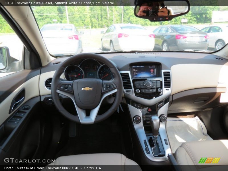 Dashboard of 2014 Cruze Diesel