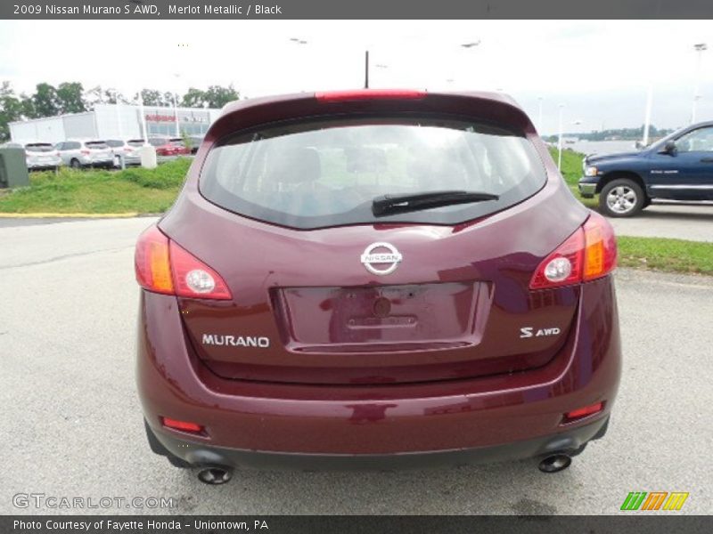 Merlot Metallic / Black 2009 Nissan Murano S AWD
