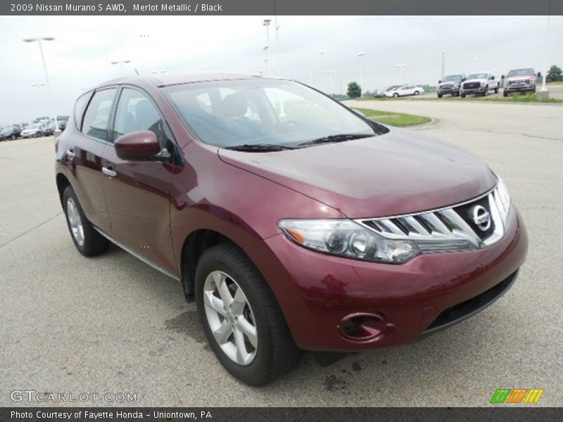 Merlot Metallic / Black 2009 Nissan Murano S AWD