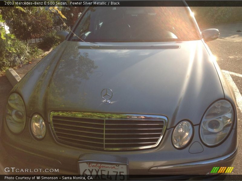 Pewter Silver Metallic / Black 2003 Mercedes-Benz E 500 Sedan