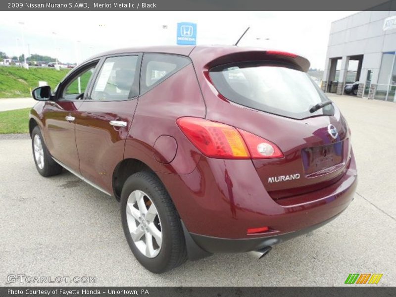 Merlot Metallic / Black 2009 Nissan Murano S AWD