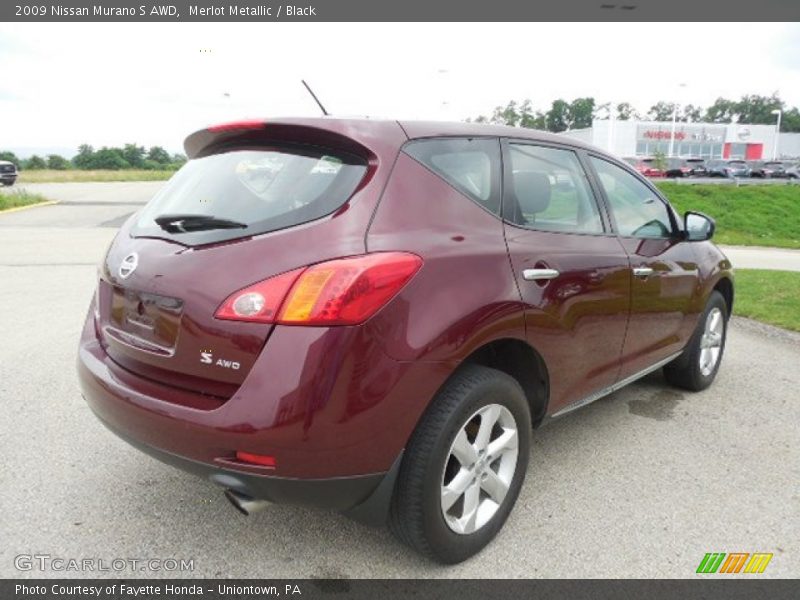 Merlot Metallic / Black 2009 Nissan Murano S AWD