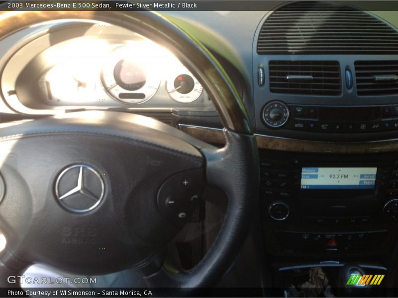 Pewter Silver Metallic / Black 2003 Mercedes-Benz E 500 Sedan