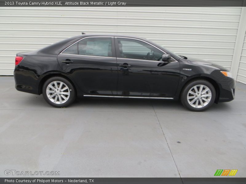 Attitude Black Metallic / Light Gray 2013 Toyota Camry Hybrid XLE