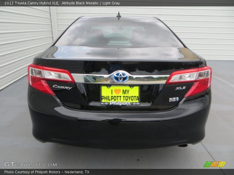 Attitude Black Metallic / Light Gray 2013 Toyota Camry Hybrid XLE