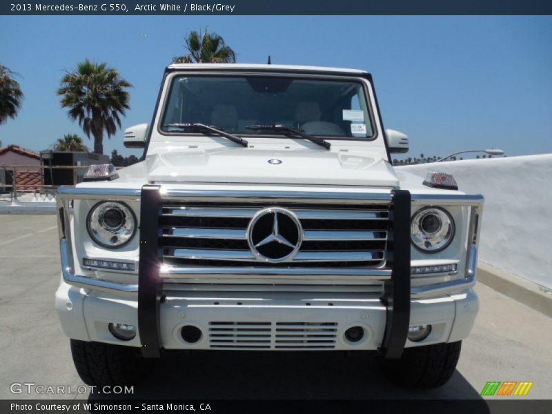 Arctic White / Black/Grey 2013 Mercedes-Benz G 550