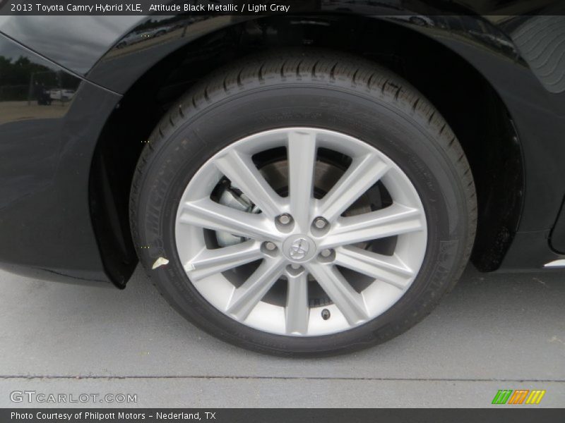 Attitude Black Metallic / Light Gray 2013 Toyota Camry Hybrid XLE