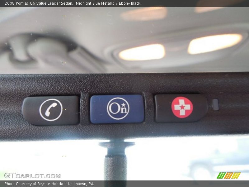 Midnight Blue Metallic / Ebony Black 2008 Pontiac G6 Value Leader Sedan