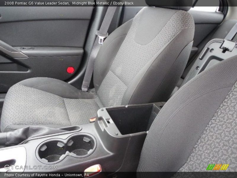 Midnight Blue Metallic / Ebony Black 2008 Pontiac G6 Value Leader Sedan