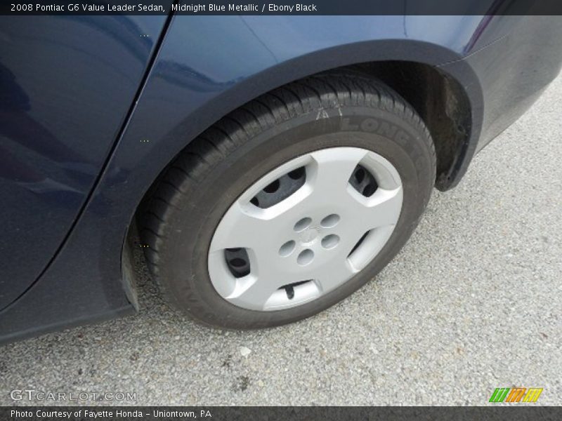 Midnight Blue Metallic / Ebony Black 2008 Pontiac G6 Value Leader Sedan