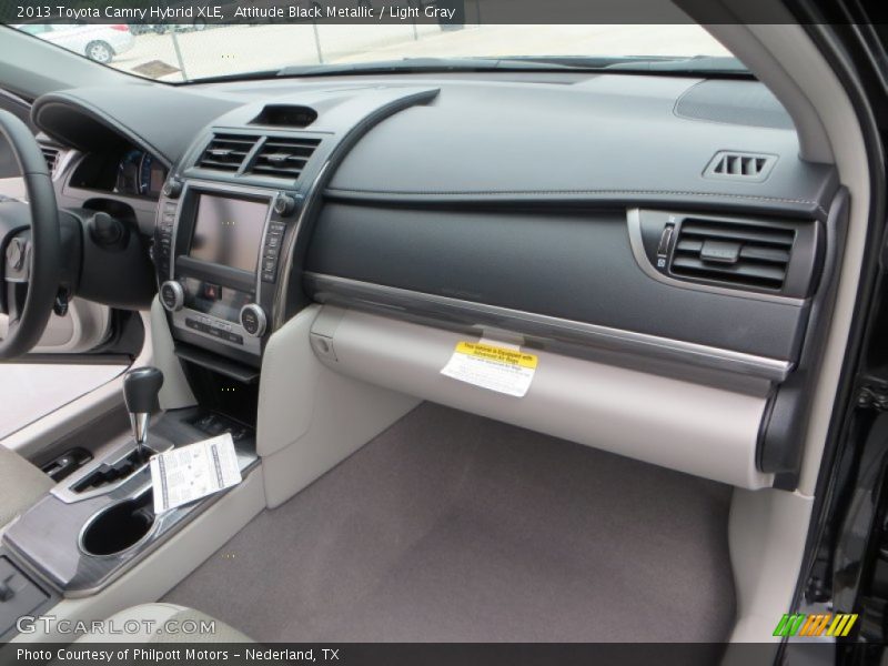 Attitude Black Metallic / Light Gray 2013 Toyota Camry Hybrid XLE