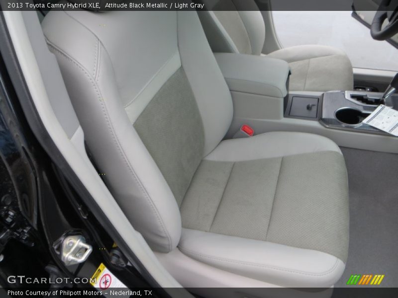 Attitude Black Metallic / Light Gray 2013 Toyota Camry Hybrid XLE
