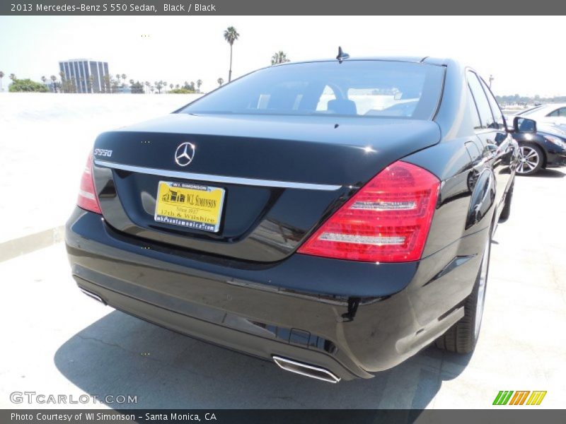 Black / Black 2013 Mercedes-Benz S 550 Sedan