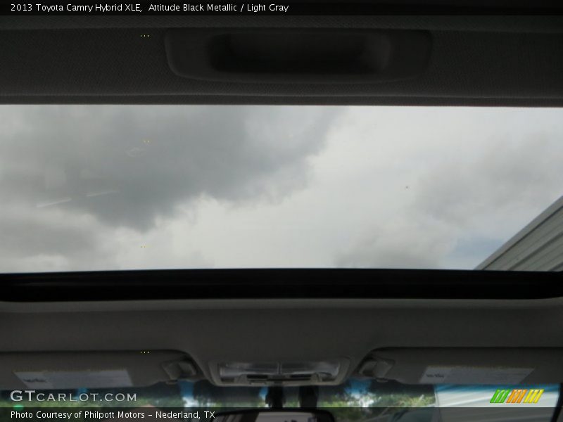 Attitude Black Metallic / Light Gray 2013 Toyota Camry Hybrid XLE