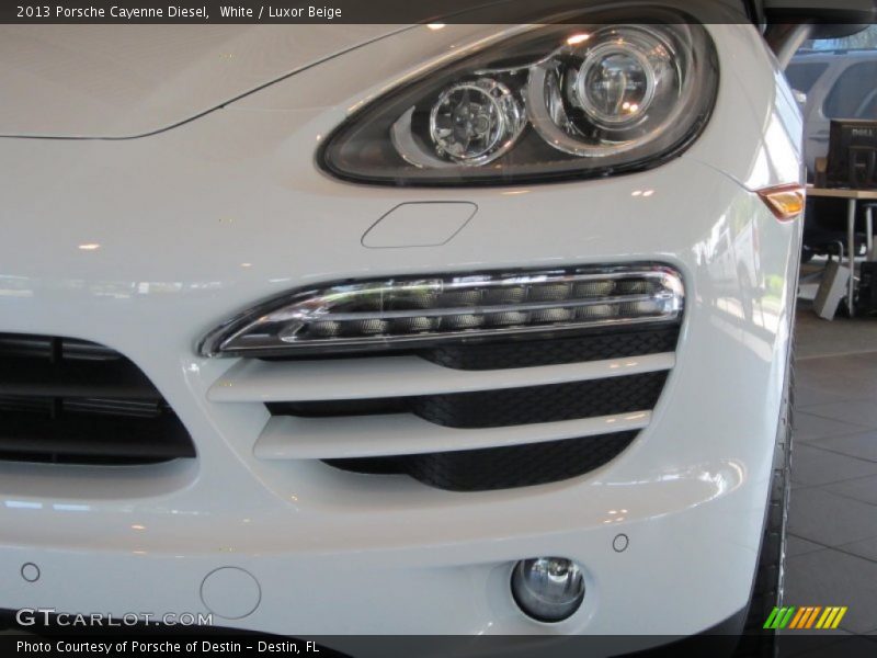 White / Luxor Beige 2013 Porsche Cayenne Diesel